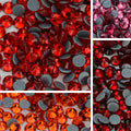 Red Series Glass Hotfix Rhinestones SS6-SS30 (12 Colors) by Yiben