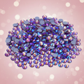 Purple AB Rhinestones Pink Gradient